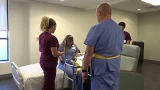 Physical Therapy Transfer Training  How To Transfer From Wheelchair To Bed [upl. by Rennane]