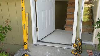 Jeld Wen Front Door Installation  Really crappy products and craftsmanship PART 1 [upl. by Coltin146]