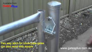 Gate Latch 2 way for round pipe and square [upl. by Eniamej]