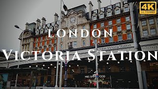 London Victoria Station Walk Through England 4K [upl. by Atazroglam]