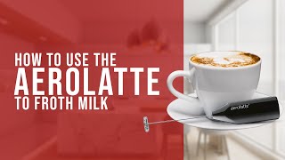 How To Use the AeroLatte To Froth Milk [upl. by Dlanigger]