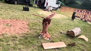 A fabulous range of wooden sculpture at Caerleon festival 2024 [upl. by Parsifal712]