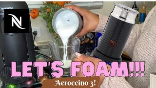 How To Foam Milk With Aeroccino 3 Make Coffee With Foam Tips amp Tricks  Easy Foamed Latte Recipe [upl. by Kellda]