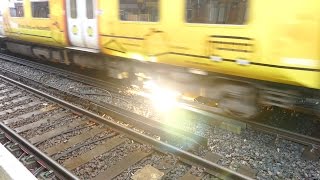 Merseyrail 507 009 making arcs at Birkdale station [upl. by Gillespie]