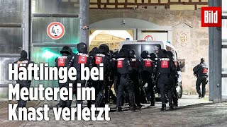 Gefängnismeuterei Polizei stürmt Knast in Thüringen  JVA Untermaßfeld [upl. by Adiari618]