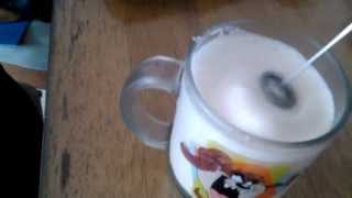 Aerolatte Review Frothing Cold Milk In Under 1 Minute [upl. by Nelrsa]